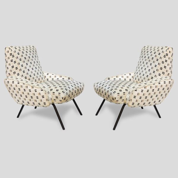 Pair of midcentury Italian armchairs