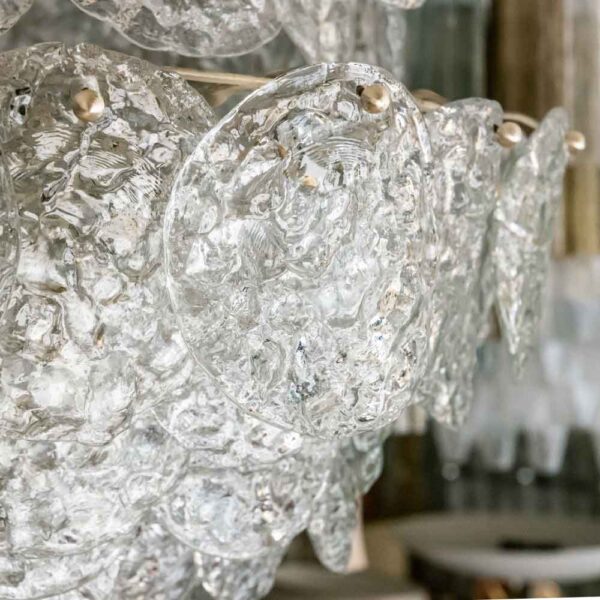 1960s Vintage Italian design chandelier by Av Mazzega
