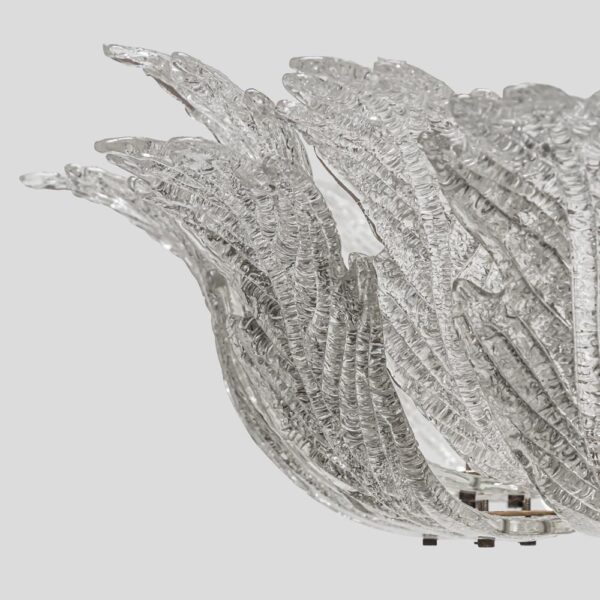 940s Barovier-and-Toso-clear-leaf-glass-chandelier