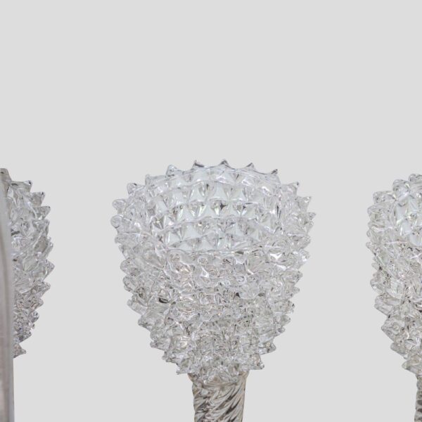 Rostrato Murano glass chandelier by Barovier and Toso