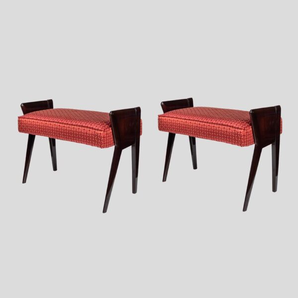 Pair of 1960s design stools by Ico Parisi