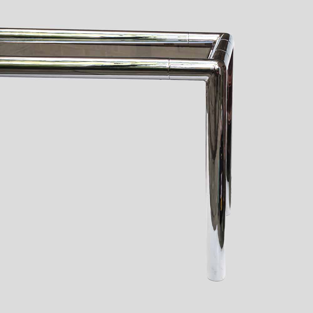 1970s chrome console table-FM1057 (2)
