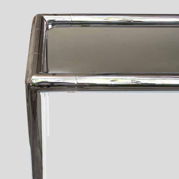 1970s chrome console table
