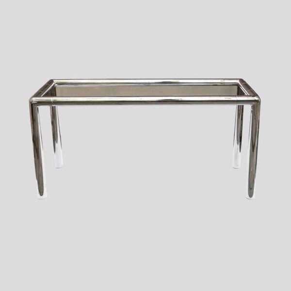 1970s chrome console table