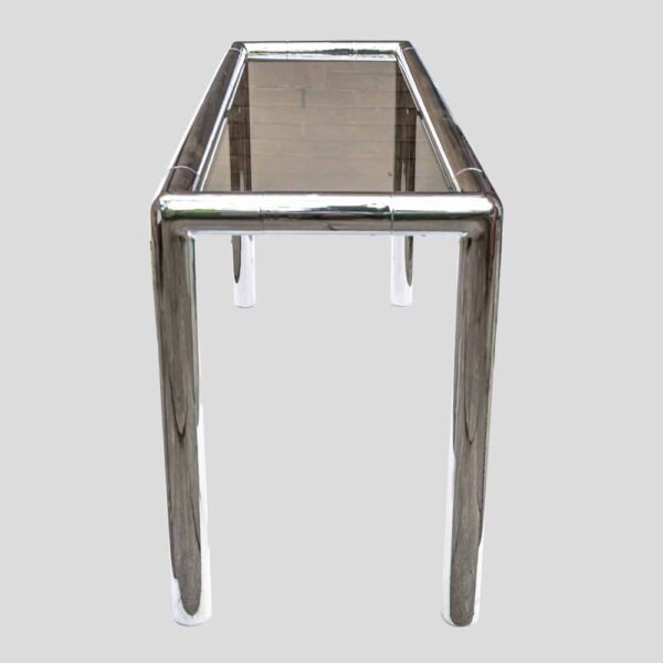 1970s chrome console table