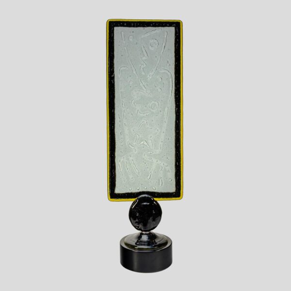 Segni Atavici by Silvio Vigliaturo Murano glass sculpture