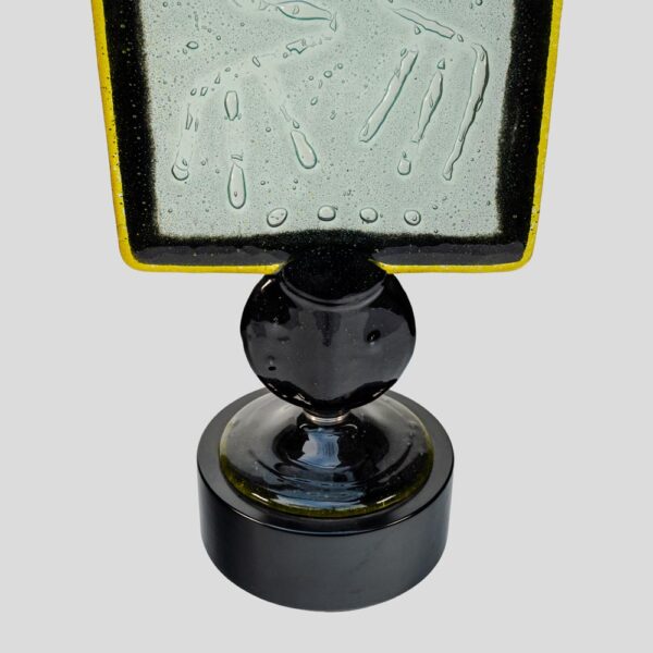 Segni Atavici by Silvio Vigliaturo Murano glass sculpture