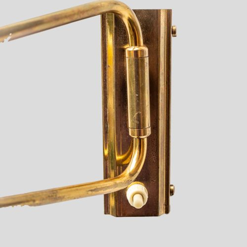 Yellow color shade Rene Mathieu for Lunel sconce