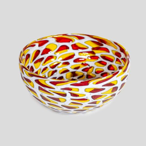 1930's Italian Murano Murrine glass bo