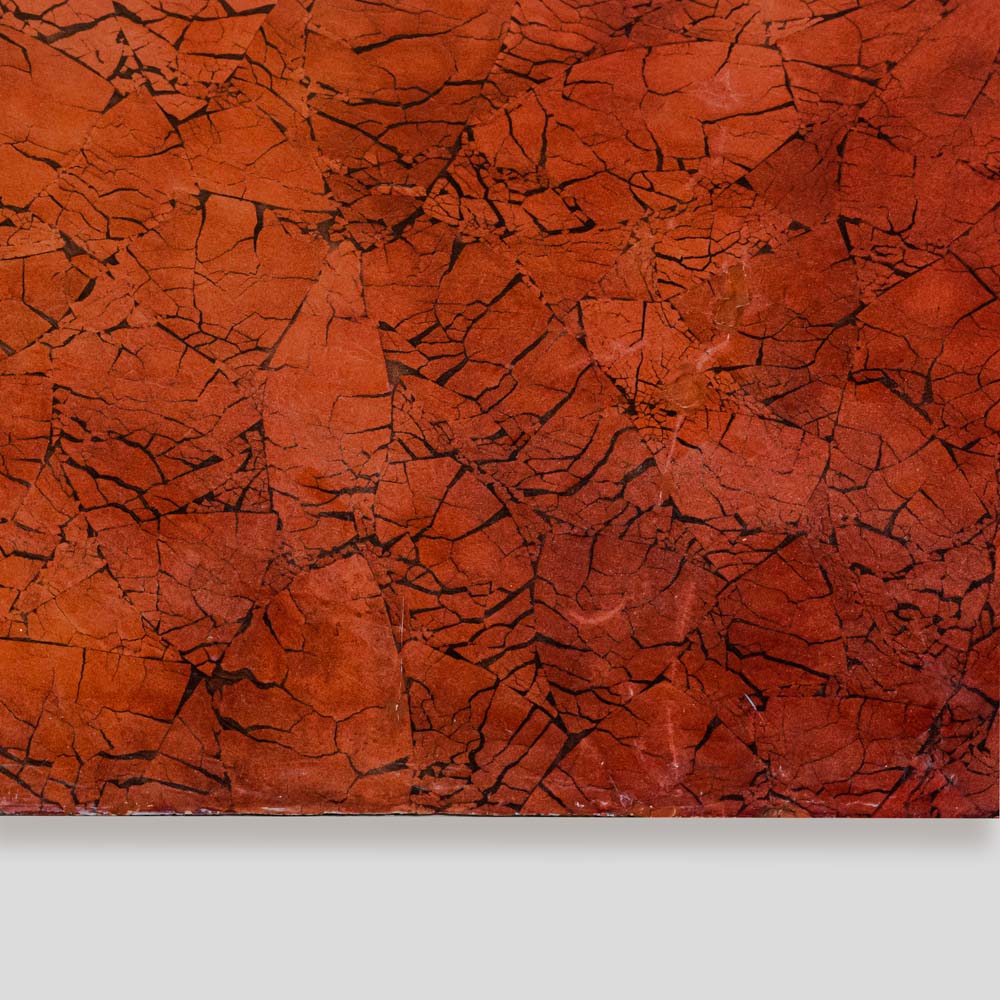 An impressive Red Laquer Crackleware finished Console Table 1980s-FM1997 (2)