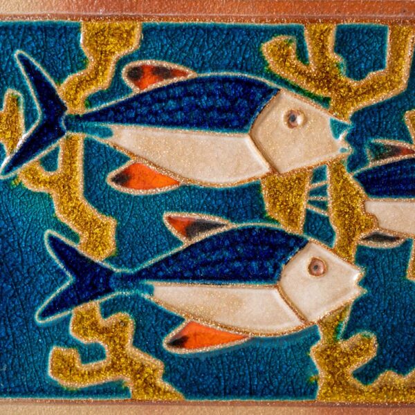 Ceramic coral plaque by Einar Johansen