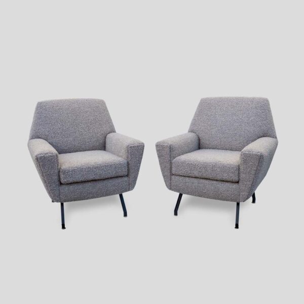 Pair of armchairs attributed to Lenzi- FM2215