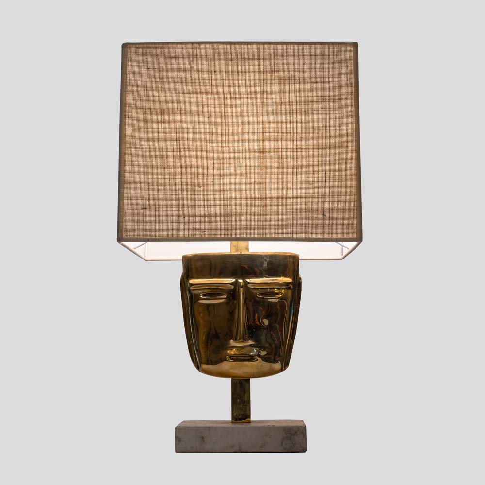 Pair of Vintage face mask table lamps-FM2216 (6)