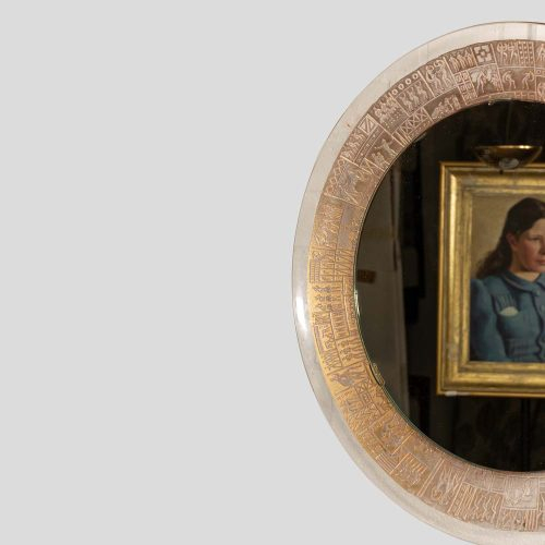 1960s Italian design back lit mirror by Marco Furgeri