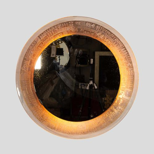 1960s Italian design back lit mirror by Marco Furgeri