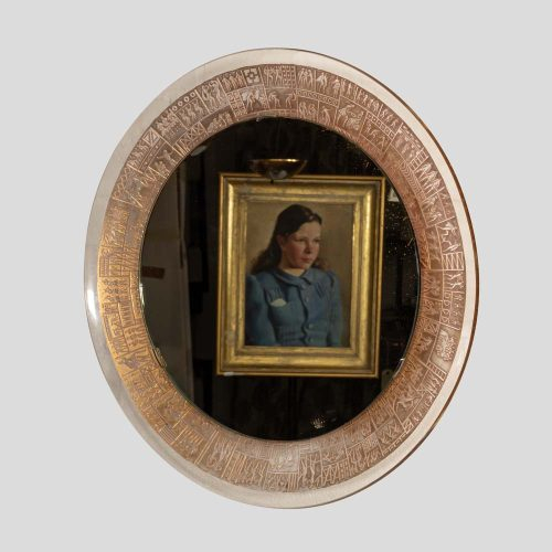 1960s Italian design back lit mirror by Marco Furgeri