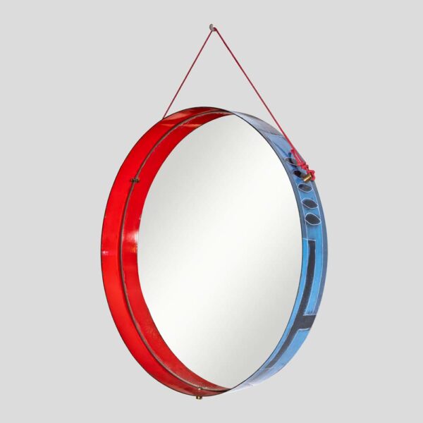 Siva Poggibonsi design enamel drum mirror