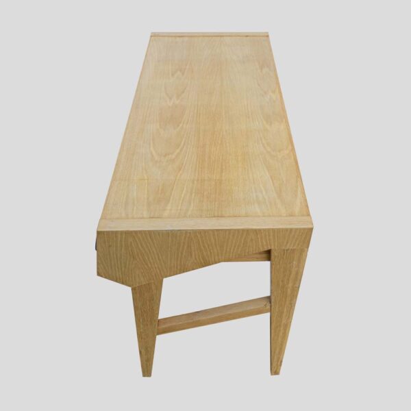 Vintage Italian design ash wood desk console table