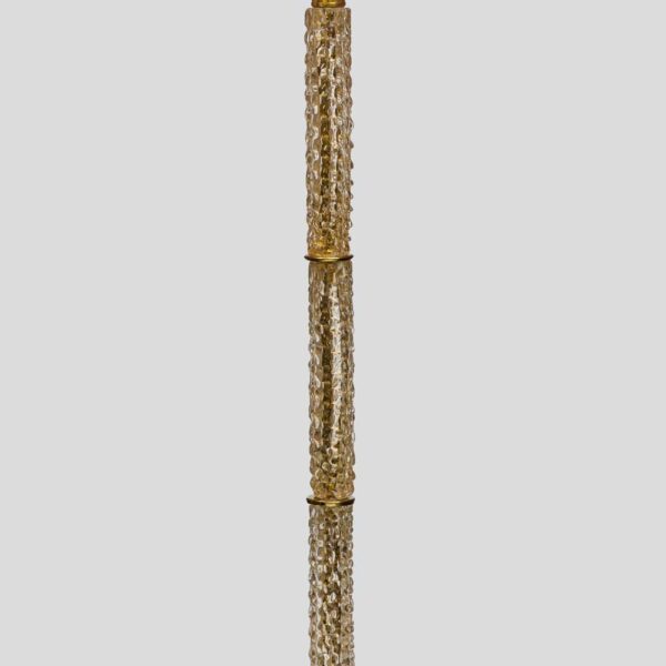 1950s brass and glass floor lamp by Seguso Vetri D'Arte