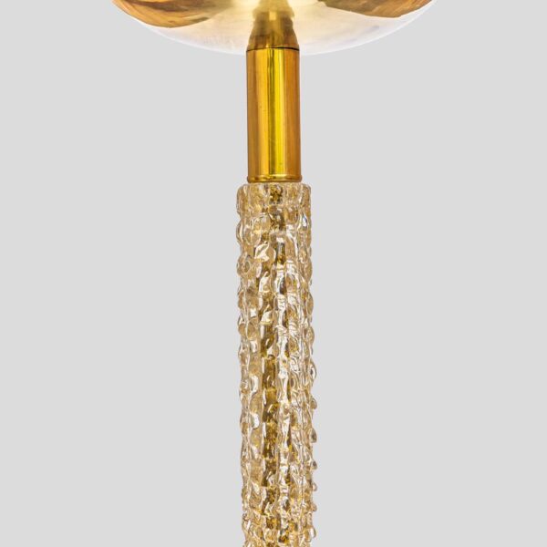 1950s brass and glass floor lamp by Seguso Vetri D'Arte