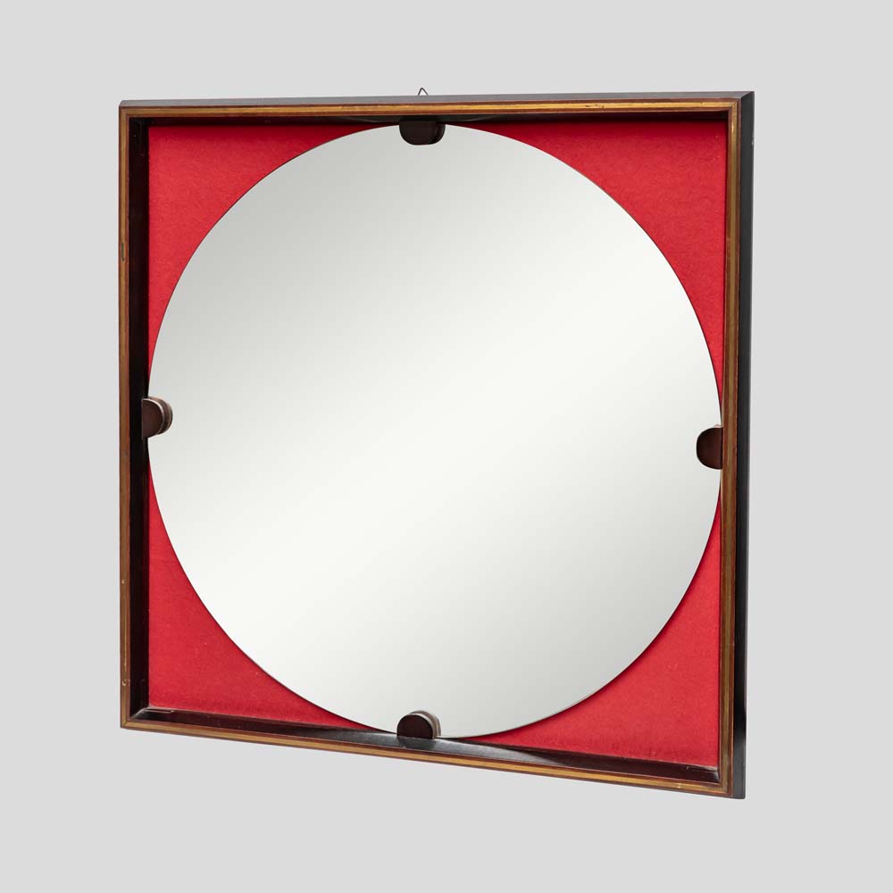 1960s Rosewood frame mirror design by Carlo di Carli-FM2062 (1)