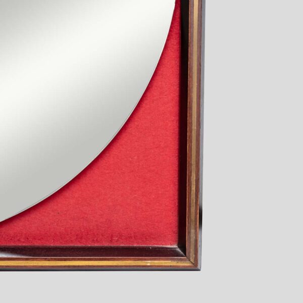 1960s Rosewood frame mirror design by Carlo di Carli
