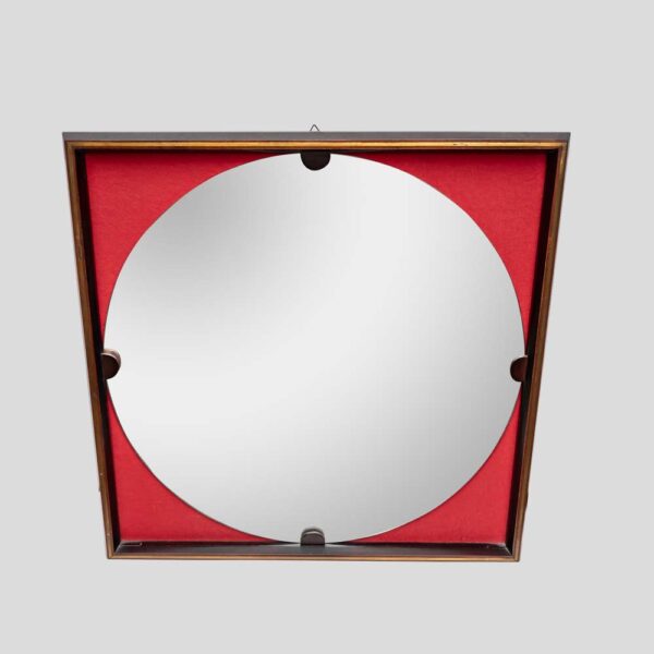 1960s Rosewood frame mirror design by Carlo di Carli