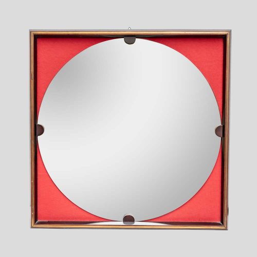 1960s Rosewood frame mirror design by Carlo di Carli
