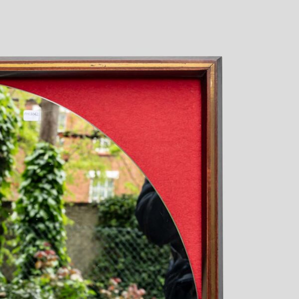 1960s Rosewood frame mirror design by Carlo di Carli