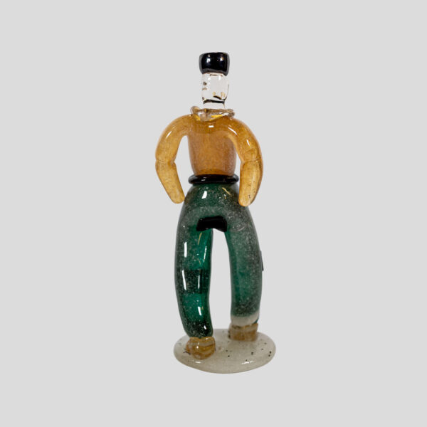1930s Murano blown glass figure of a young man