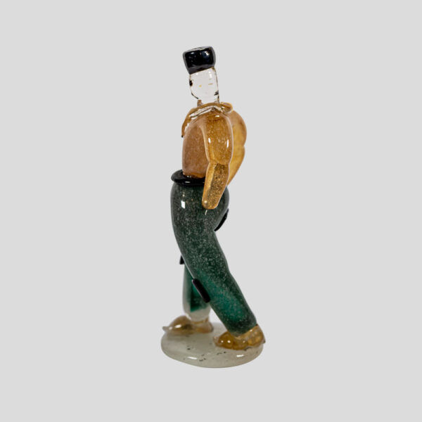 1930s Murano blown glass figure of a young man