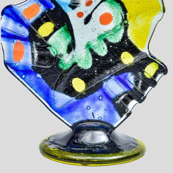 Glass Sculpture Grande Pensatore by Silvio Vigliaturo