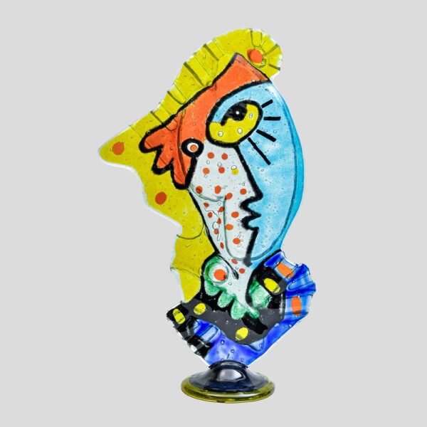 Glass Sculpture Grande Pensatore by Silvio Vigliaturo