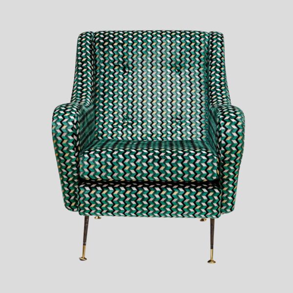Single Italian Mid century armchair by Gigi Radice