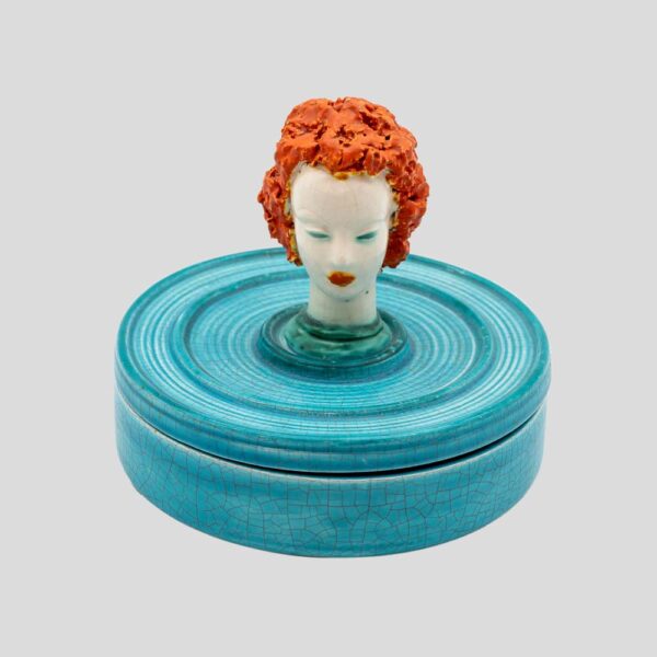 1930s Austrian ceramic box by Goldscheider Vienna