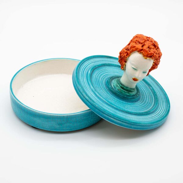 1930s Austrian ceramic box by Goldscheider Vienna