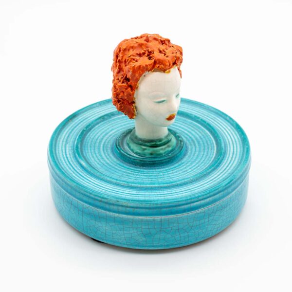 1930s Austrian ceramic box by Goldscheider Vienna