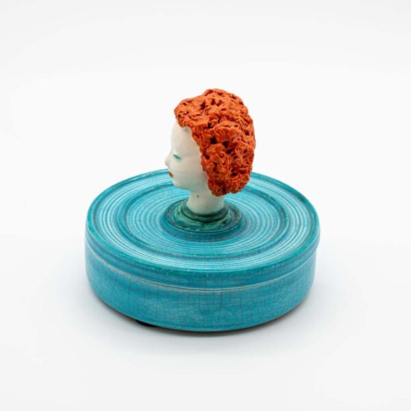 1930s Austrian ceramic box by Goldscheider Vienna
