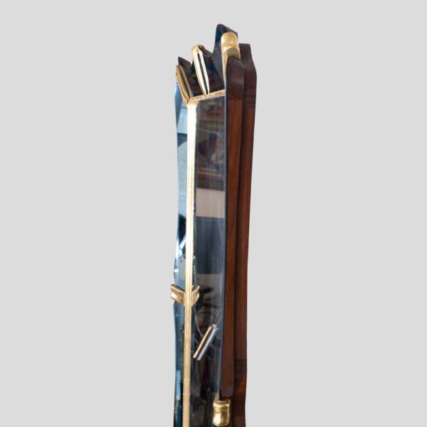 1940 Blue mirror glass frame mirror att. Luigi Fontana
