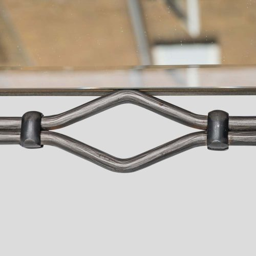 Vintage British Wrought Iron Mirror