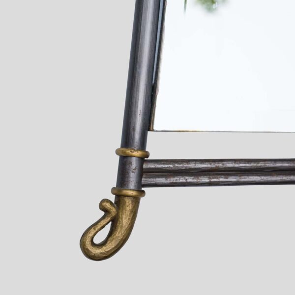 Vintage British Wrought Iron Mirror