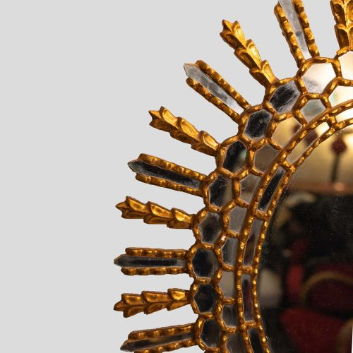 Giltwood Sun bursting mirror Italian 1950