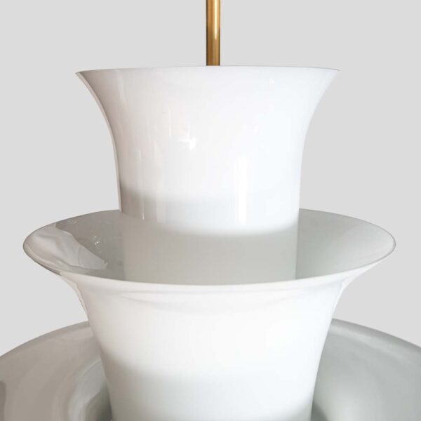 Space age suspension lighting fixture