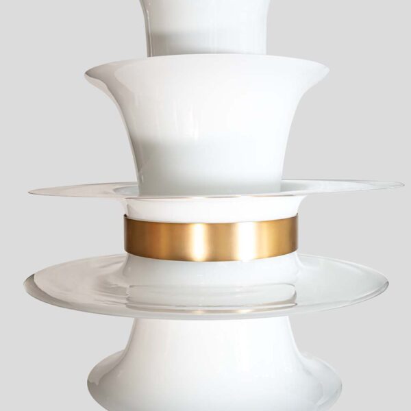 Space age suspension lighting fixture