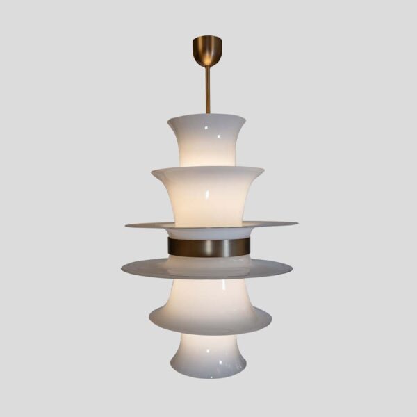 Space age suspension lighting fixture