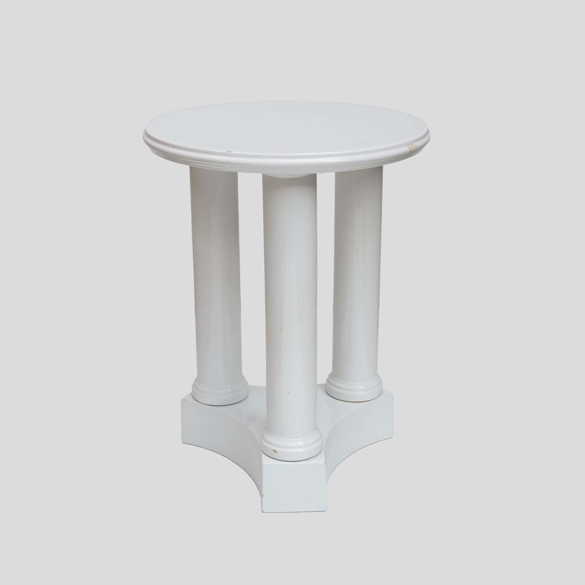 1970s White Ceramic table by Bellini Italiafm2393 (5)