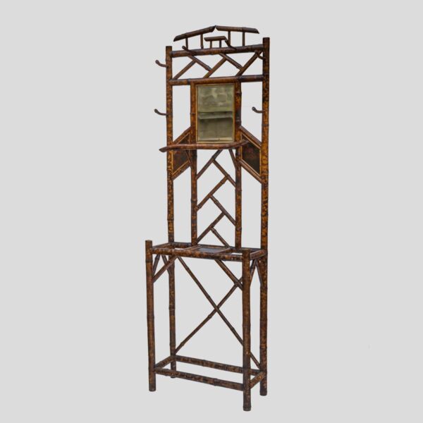 Vintage Liberty and Co Bamboo Standing Etagere Chinese style