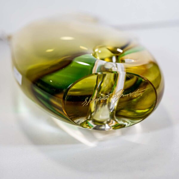 Vaso a sbuffo art glass free form vase by Silvano Signoretto