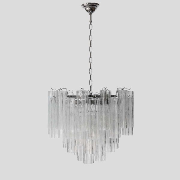 Murano clear glass Tronchi chandelier