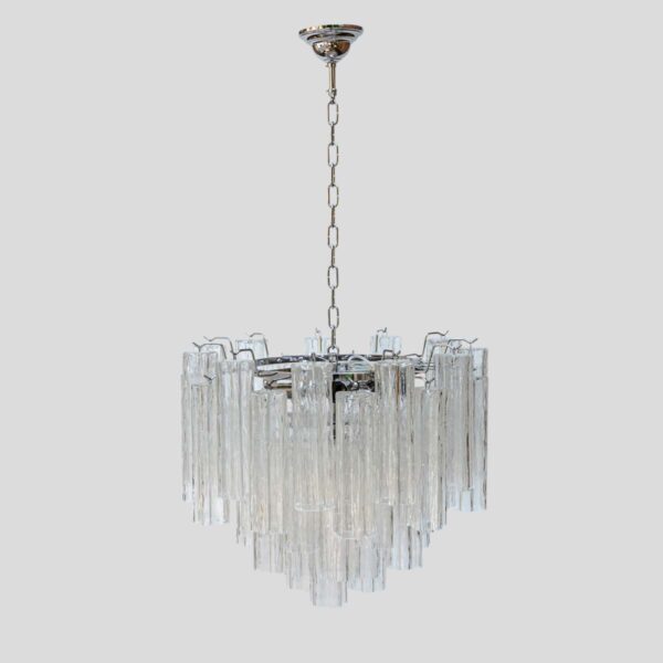 Murano clear glass Tronchi chandelier